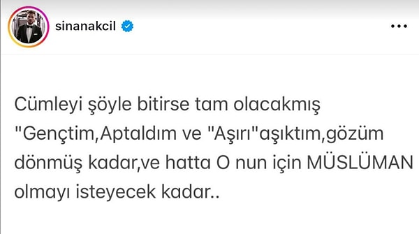 İşte o paylaşım: