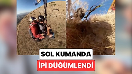 Sol Kumanda İpi Düğümlendi: Bir Yamaç Paraşütü Sırasında Yaşanan Aksilik Pilotun Soğukkanlılığı ile Çözüldü