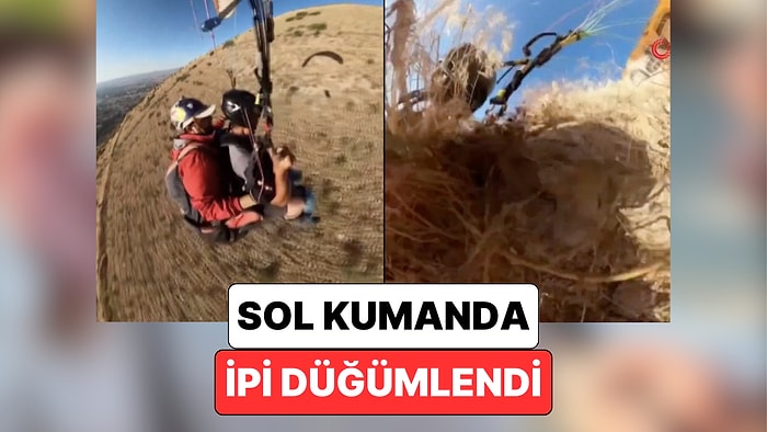 Sol Kumanda İpi Düğümlendi: Bir Yamaç Paraşütü Sırasında Yaşanan Aksilik Pilotun Soğukkanlılığı ile Çözüldü