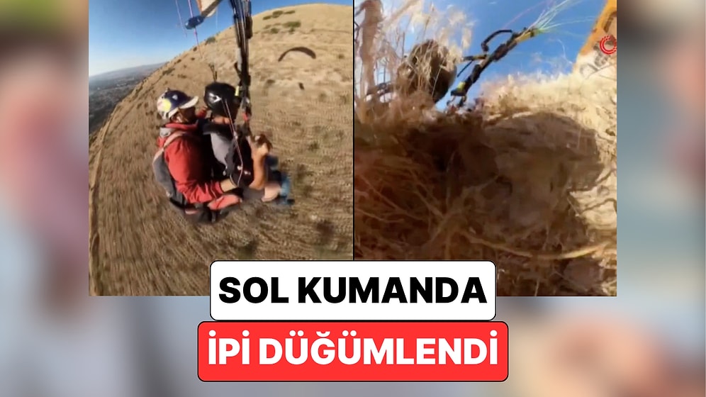 Sol Kumanda İpi Düğümlendi: Bir Yamaç Paraşütü Sırasında Yaşanan Aksilik Pilotun Soğukkanlılığı ile Çözüldü