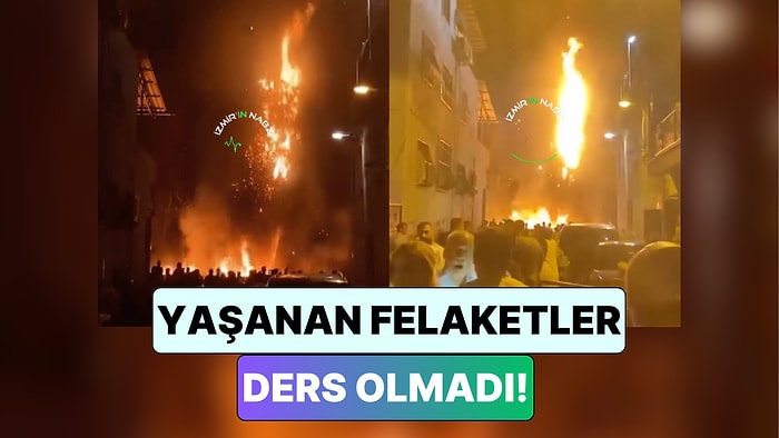 Yaşanan Felaketler Ders Olmadı: İzmir'de Bir Düğünde Atılan Havai Fişek Yangına Sebep Oldu