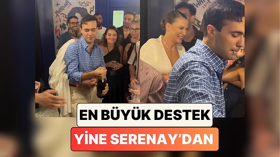 Serenay Sarıkaya Yine Tüm Desteğiyle Yanında: Mert Demir Yeni Albümünün İlk Konseri Sonrası Kutlama Yaptı