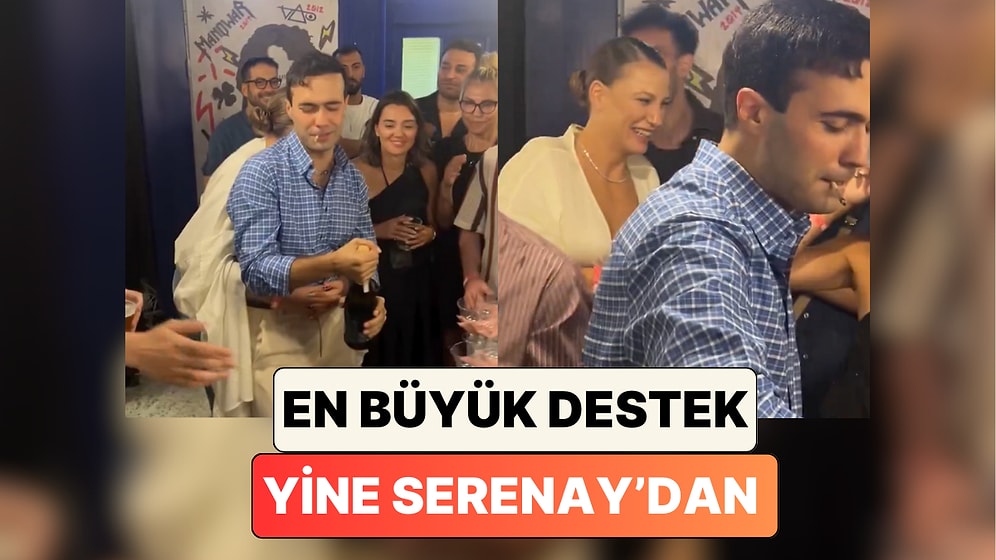 Serenay Sarıkaya Yine Tüm Desteğiyle Yanında: Mert Demir Yeni Albümünün İlk Konseri Sonrası Kutlama Yaptı