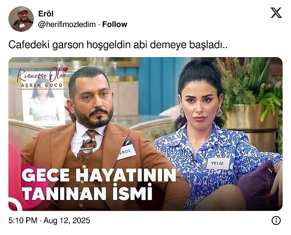 Biz de tanınan insanlarız hani.
