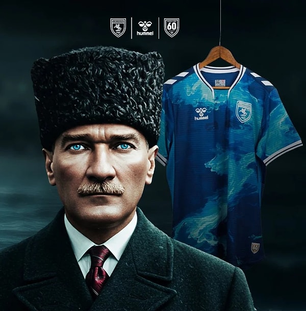 Her sene çıkardığı özel formalarla adından söz ettiren Samsunspor'un bu sene ki en özel forması Atatürk'lü formaydı.