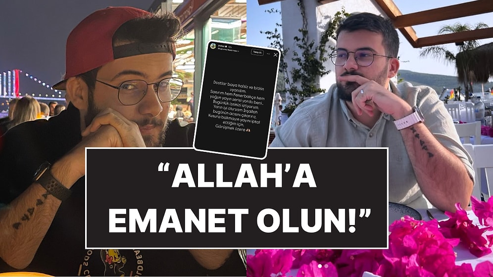 Jrokez Lakaplı Oğuzhan Dalgakıran'ın Son Paylaşımı Gündem Oldu: “Hem Fenerbahçe Hem Yoğun Yayın Serisi Yordu”