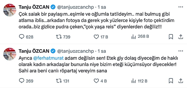 Tanju Özcan’dan ilk açıklama sosyal medyadan geldi: “Çok salak bir paylaşım.. Eşimle ve oğlumla tatildeyim.. Mal bulmuş gibi atlama iblis…”