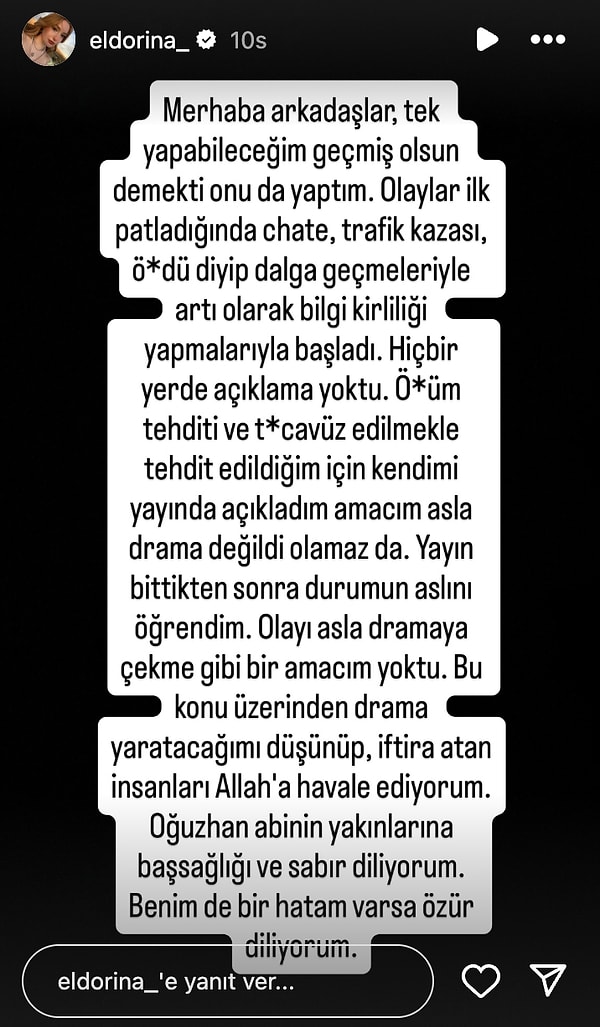 Eldorina Ne Dedi?