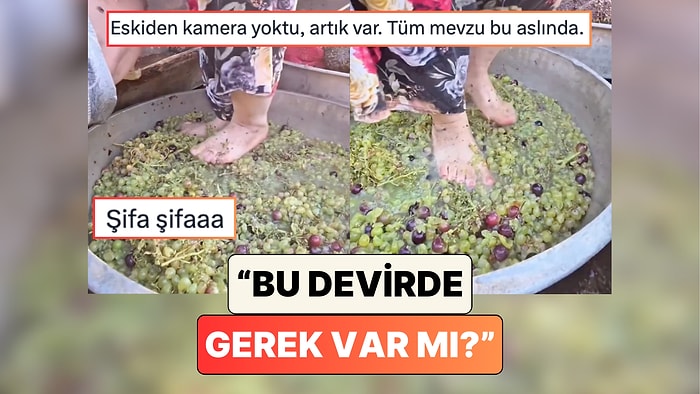 Bu Devirde Gerek Var mı? İzmir'de Bir Teyzenin Geleneksel Yöntemlerle Yaptığı Pekmez Sosyal Medyada Olay Oldu