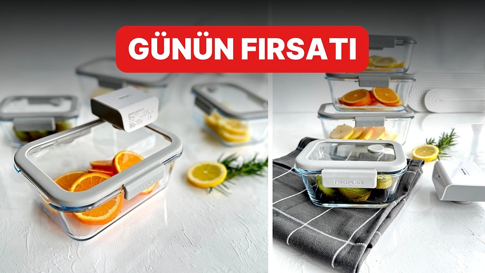 Günün Fırsatı: Yemekleri İlk Günkü Tadında Saklayan Popüler Vakumlu Cam Saklama Kabı Seti İndirimde!