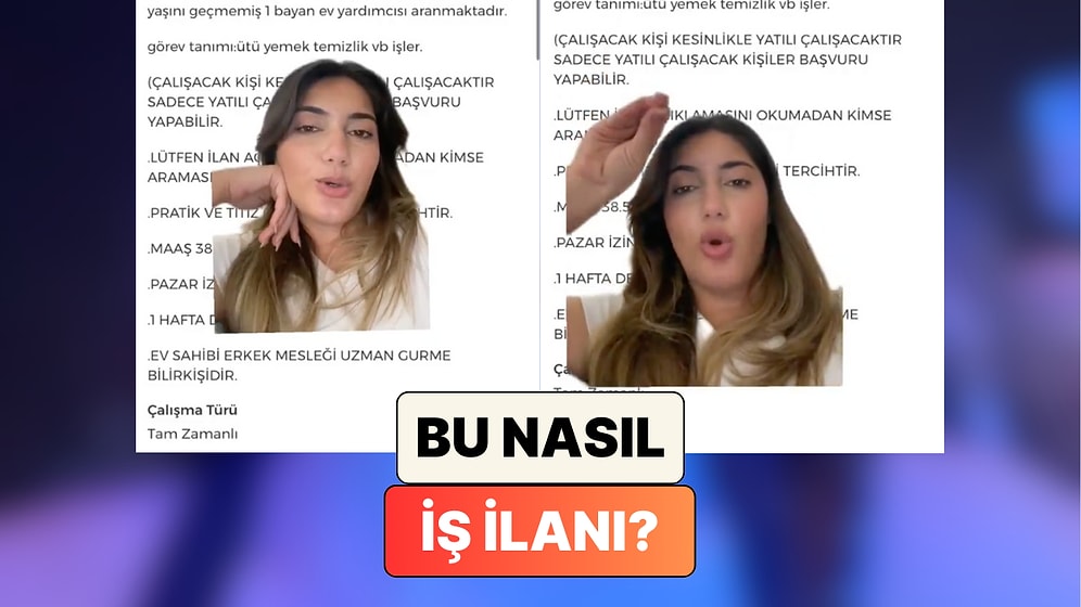 Bir Sosyal Medya Kullanıcısı Bir Gurme Tarafından Verilen “38 Yaş Altı Yatılı Kadın Yardımcı" İlanını Paylaştı