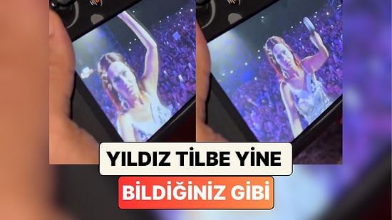 Yine Bildiğiniz Gibi: Yıldız Tilbe Sahnede Kendisini Görüntüleyen Drone'a Mikrofonla Saldırdı