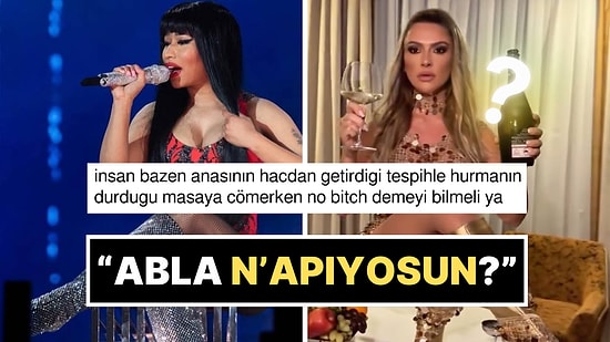 Masaya Bacak Bacak Üstüne Atıp Tüneyen Hadise'nin "Nicki Minaj Akımı" Performansı Dillere Düştü!