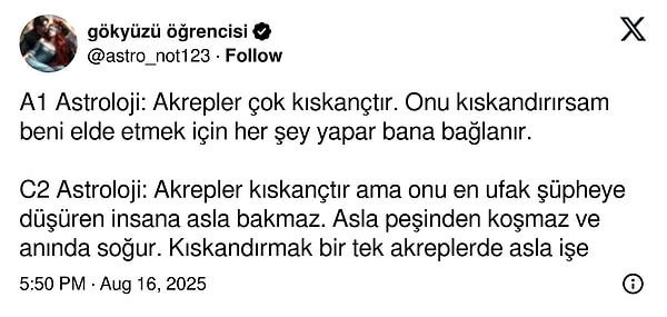 Kıskandırmanın işe yaramadığı tek burç: Akrep