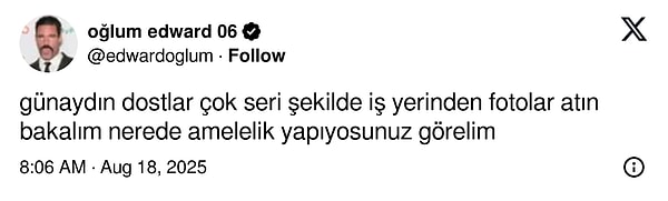 İşte, Twitter gündemine oturan "amelilik vitrini"👇