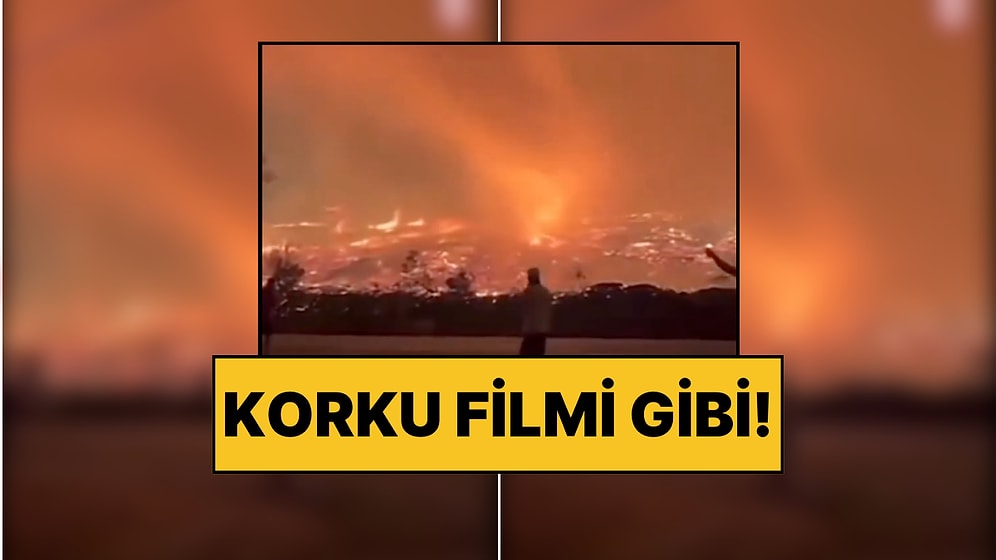 Gerçek Bir Alev Topu! Yangınlarla Mücadele Eden Portekiz'de Alevlerin Hortuma Dönüşmesi Korku Yarattı!