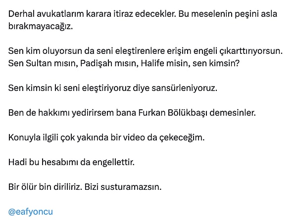 Ardından ünlü akademisyene meydan okudu.