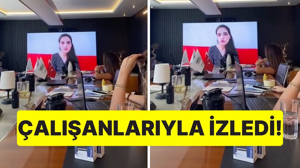 Banu Berberoğlu'nun Yeni Videosunu Çalışanlarıyla İzlemeye Karar Veren Yönetici Güldürdü