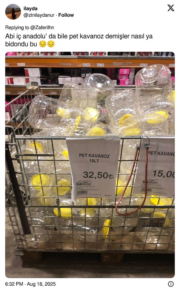 Kendisine destek de geldi.