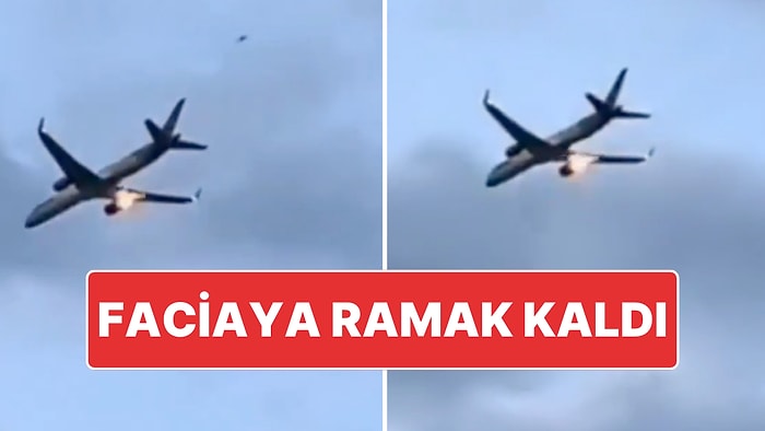 Yunanistan’da Faciadan Dönüldü: Boeing 757’nin Motoru Havada Yanmaya Başladı