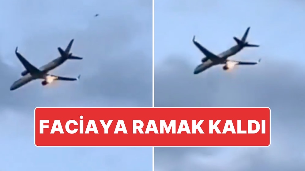 Yunanistan’da Faciadan Dönüldü: Boeing 757’nin Motoru Havada Yanmaya Başladı