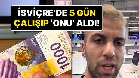 İsviçre'de Yaşayan Bir Gurbetçinin 5 Gün Çalışarak Kazandığı Para ve Aldığı Bilgisayar Gündem Oldu