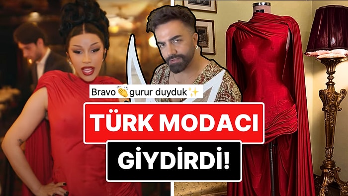 Cardi B Imaginary Playerz Şarkısının Klibinde Türk Modacı Halil Ülgü'nün Tasarımını Giydi!