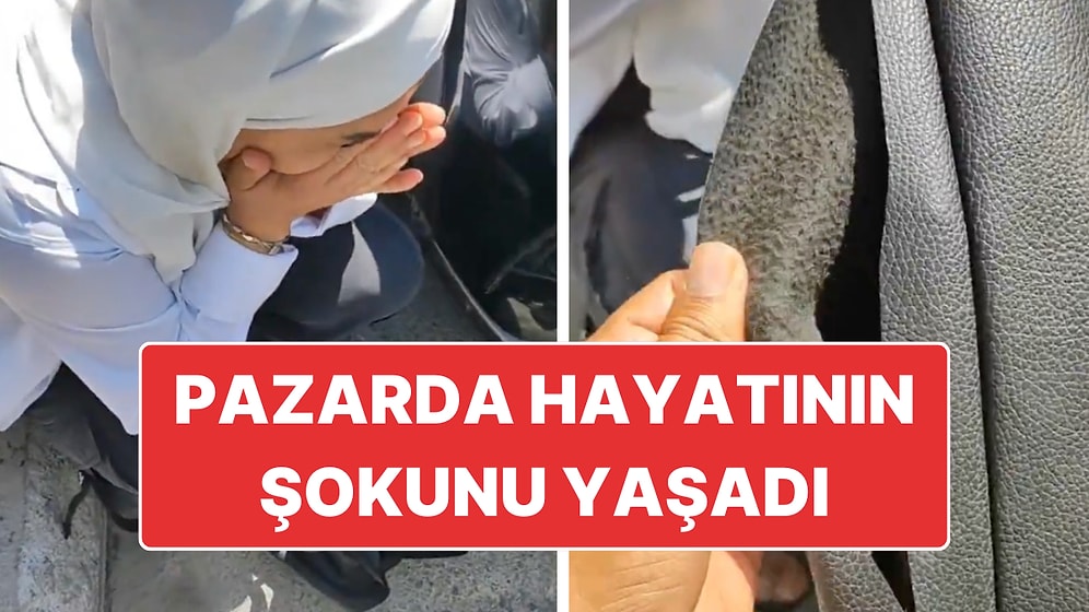 Pazarda Çantasını Kestiler: Hırsızların Hedefi Olan Kadın Gözyaşlarını Tutamadı