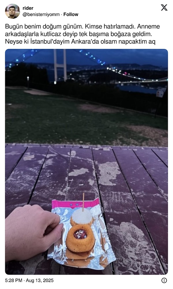 Üzdü...