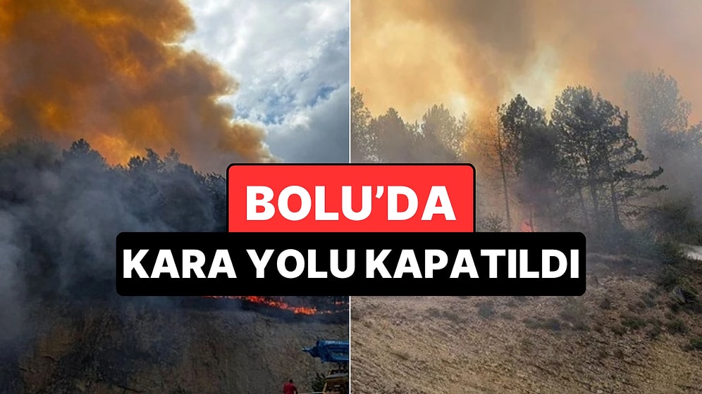 Bolu Orman Yangınında Son Durum: Kara Yolu Ulaşıma Kapatıldı