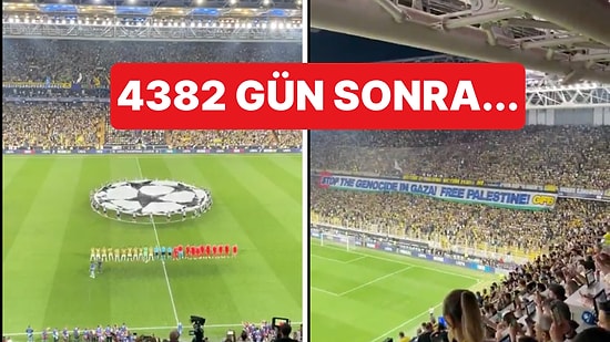 Kadıköy'de 4382 Gün Sonra Fenerbahçe - Benfica Maçında Şampiyonlar Ligi Müziği Çaldı