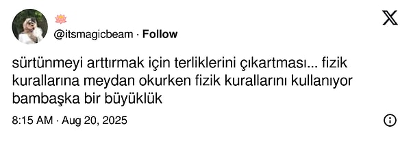 Sadece güç değil: "Fizik kurallarını kullanıyor"👇