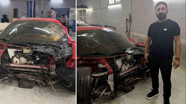 Türkiye bir süredir bu Ferrari'yi konuşuyor. Adeta oto tamircinin "elinde kalan" Ferarri satıldı.