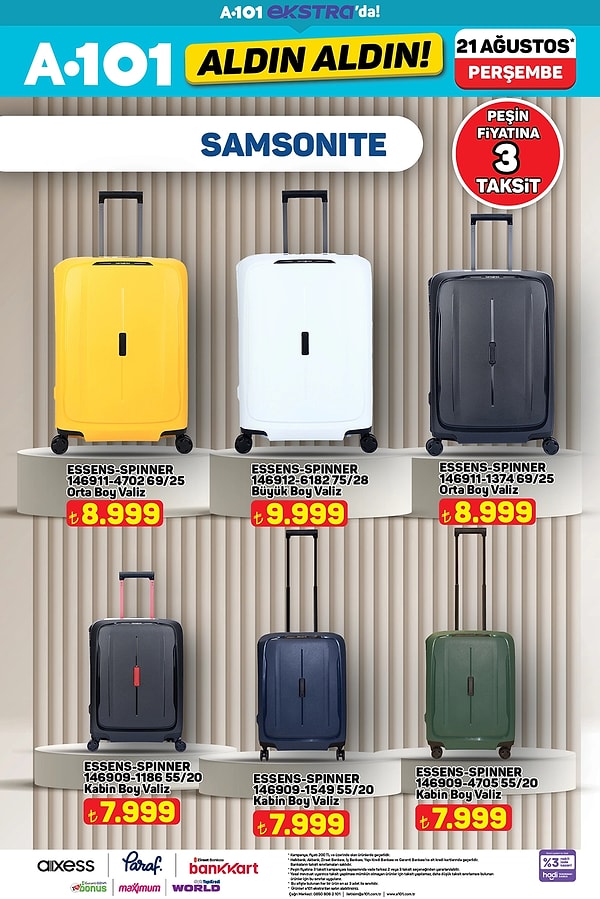 Samsonite Valiz Çeşitleri