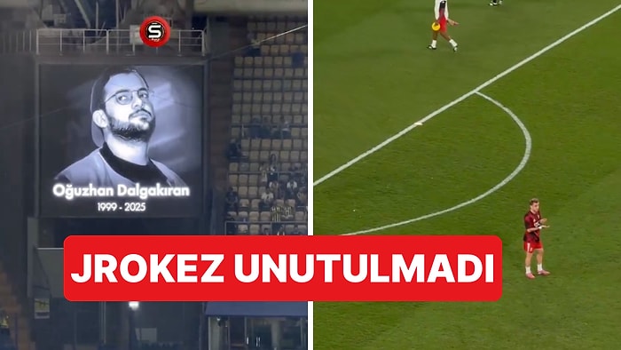 Fenerbahçe - Benfica Maçında Aramızdan Ayrılan Jrokez Unutulmadı, Kerem Aktürkoğlu da Alkışla Destek Verdi