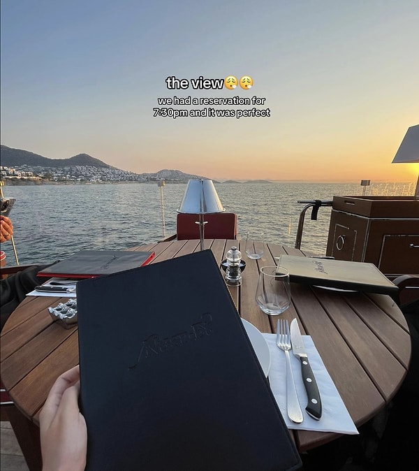 Manzarayı, ortamı ve hizmeti paylaştı.