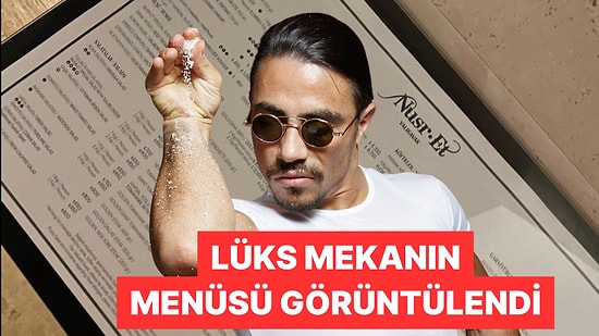 Nusr-et'in Yalıkavak Şubesindeki Menüsü ve Fiyatları Dudak Uçuklattı