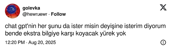 Kimin zekası daha yapay tartışmayalım.