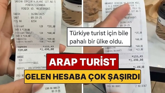 Arap Turist Gelen Hesap Karşısında Şaşkınlığını Gizleyemedi