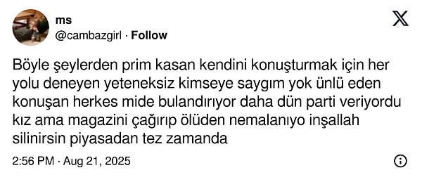 Tumbar'ın bu açıklaması bazı X kullanıcılarının tepkilerine neden oldu: