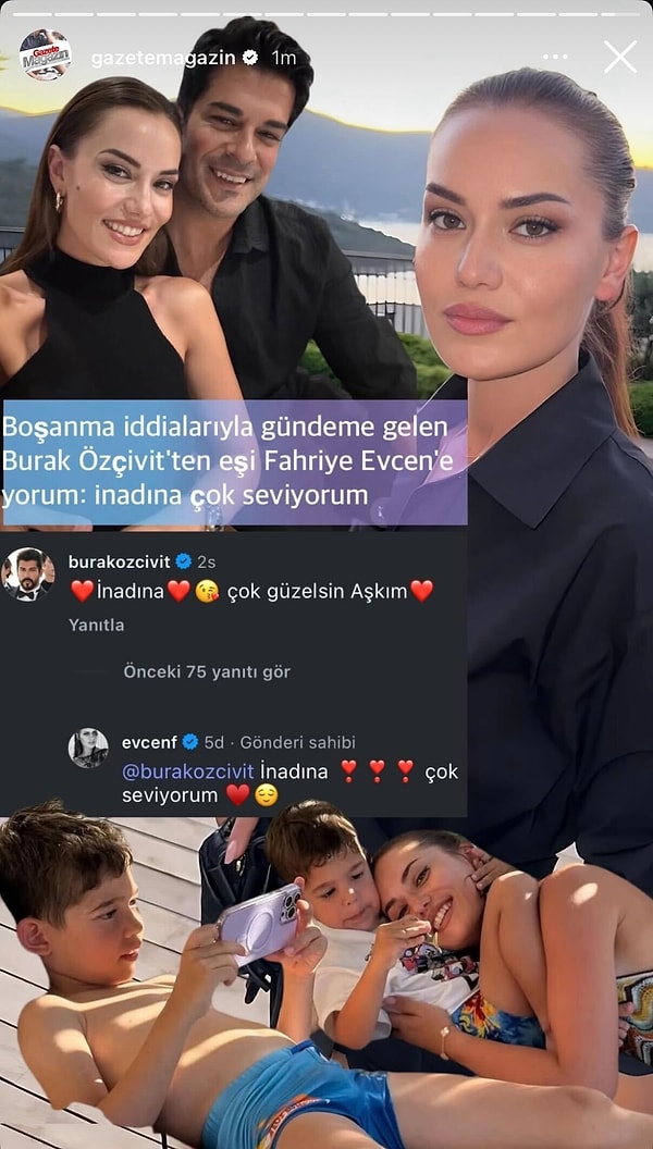 Ailelerine ve birbirlerine olan bağlılıklarını göstermekten geri durmayan çift, açıklamanın ardından sosyal medyada aşk dolu yorumlarda bulundu.