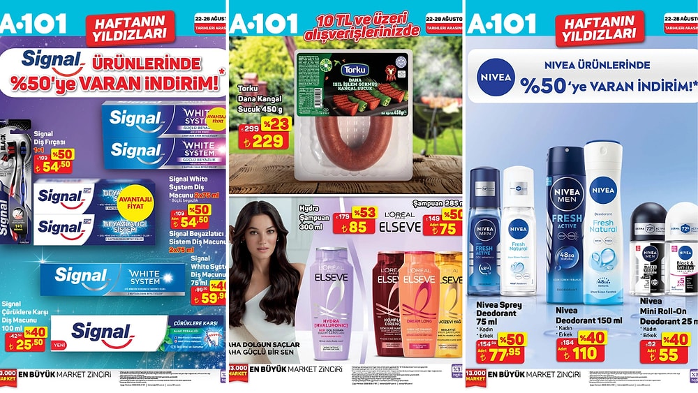 22 - 28 Ağustos 2025 A101 Haftanın Yıldızları Kataloğu