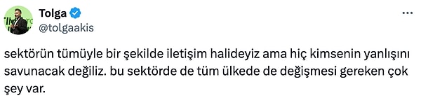 Tolga Akış’ın açıklaması 👇