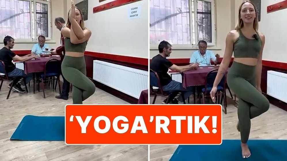 Kıraathanede Yoga Yapan İçerik Üreticisinin Videosu Sosyal Medyada Yorum Yağmuruna Tutuldu