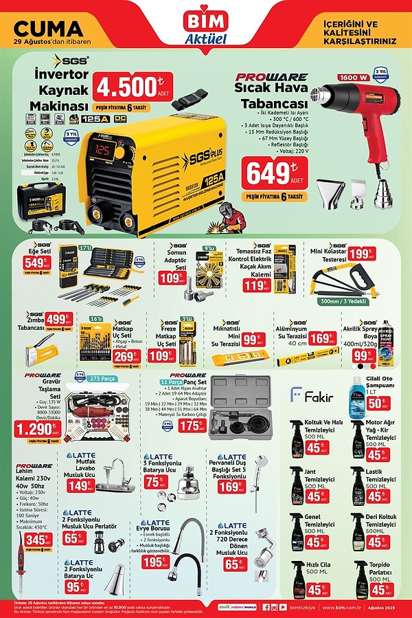 SGS İnvertor Kaynak Makinası 4.500 TL