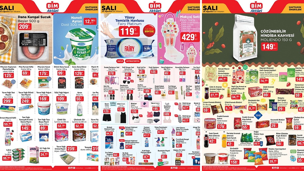 26 Ağustos 2025 BİM Aktüel Haftanın Önerileri Kataloğu