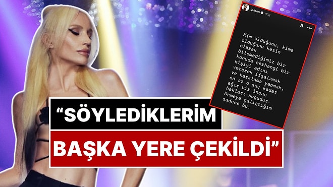 Taciz İfşalarının Ardından Paylaşımıyla Tepki Çeken Şarkıcı Gülşen Art Arda Açıklamalar Yaptı