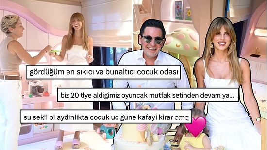 Nazlı ve Hacı Sabancı'nın Bir Tanecik Kızları Arzu Alara'nın Masallardan Fırlama Odası X'te Gündem Oldu