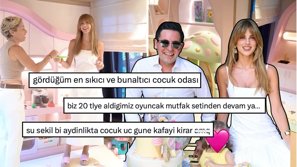 Nazlı ve Hacı Sabancı'nın Bir Tanecik Kızları Arzu Alara'nın Masallardan Fırlama Odası X'te Gündem Oldu