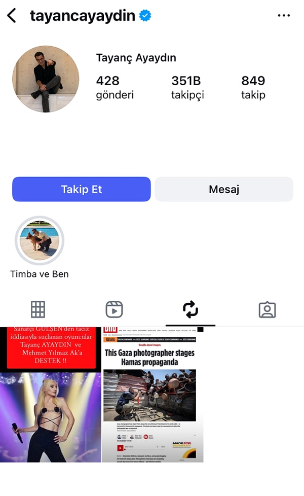 Tayanç Ayaydın'ın pofilinde açıkça görülen o paylaşım kısa sürede X kullanıcılarının tepkilerine neden oldu: